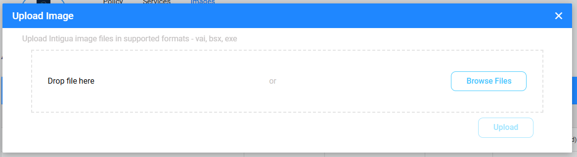 Upload Image dialog